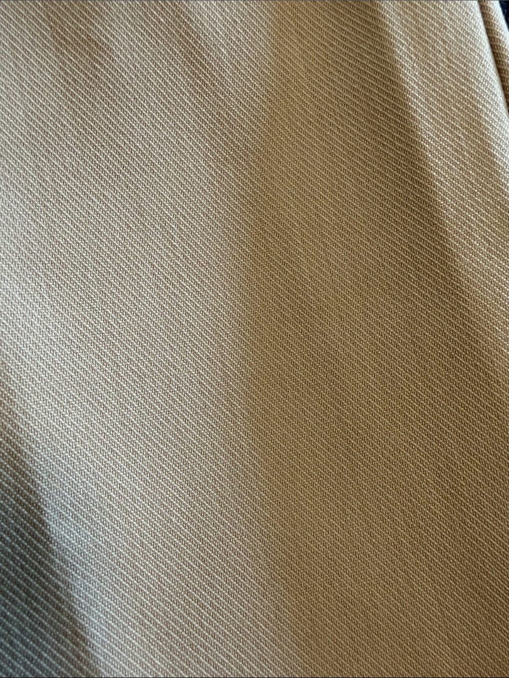 Abercrombie & Fitch High-Rise Pleated Wide-Leg Trousers in Light Taupe - Picture 7 of 7